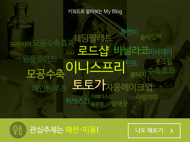 내 블로그는 한마디로 뭐다?